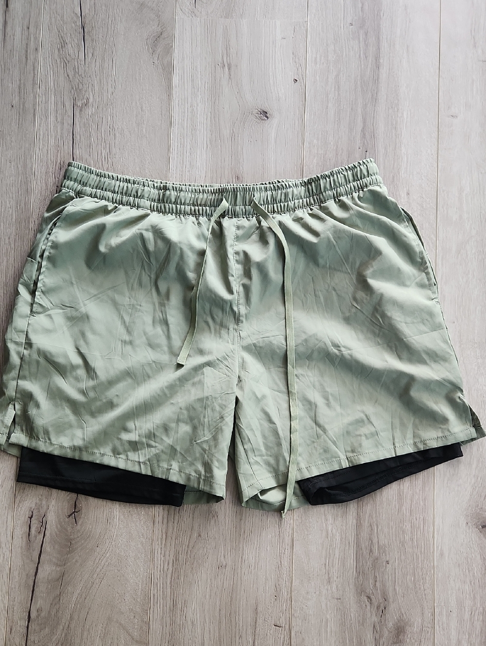 Tyzrdnac Men's 2 in 1 Athletic Quick Dry Shorts XL